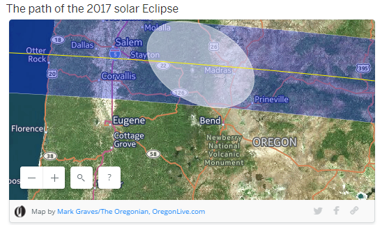 Oregonian's solar eclipse path in Oregon Aug 21